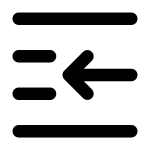 Paragraph Inline Left SVG Icon